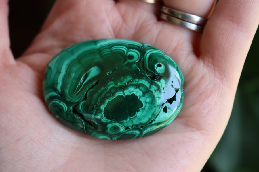 Malachite pocket stone 10 new