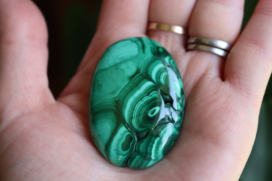 Malachite pocket stone 10 new