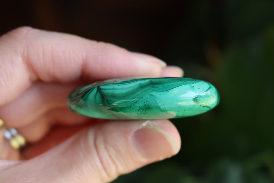 Malachite pocket stone 10 new