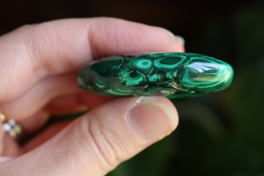 Malachite pocket stone 10 new