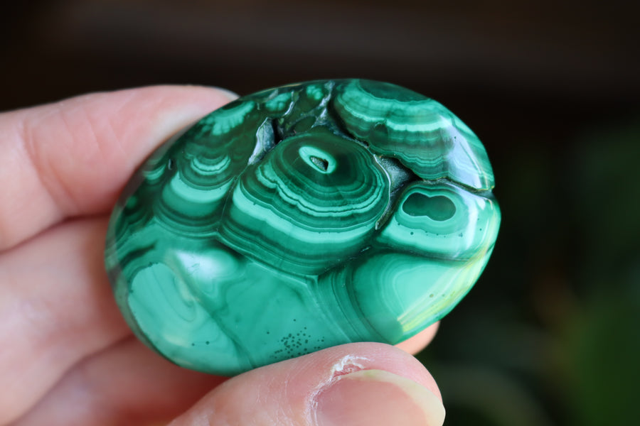 Malachite pocket stone 10 new