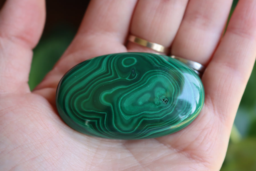 Malachite pocket stone 11 new