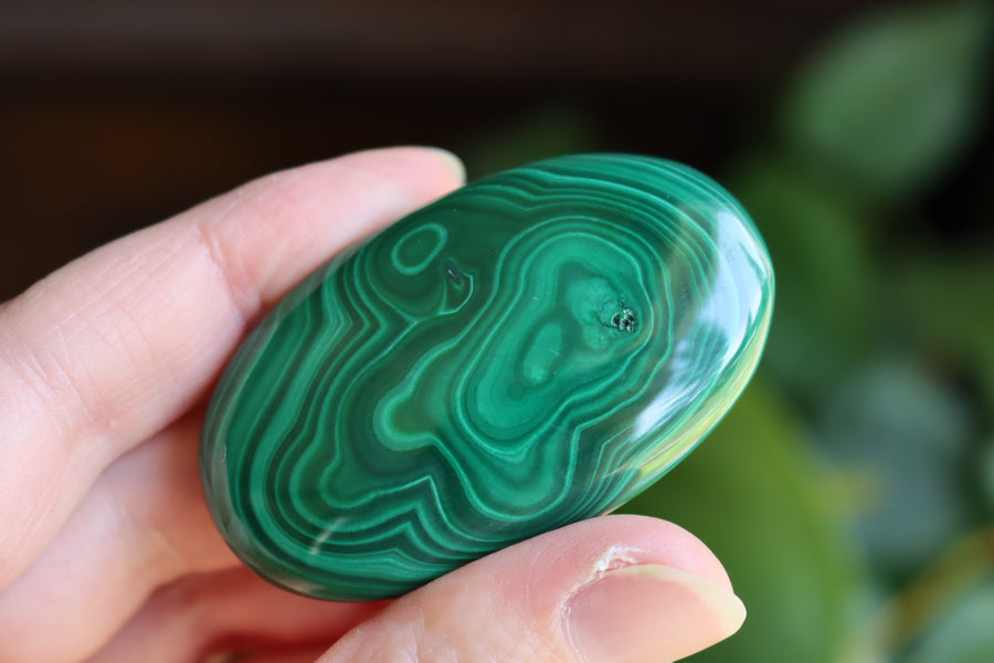 Malachite pocket stone 11 new