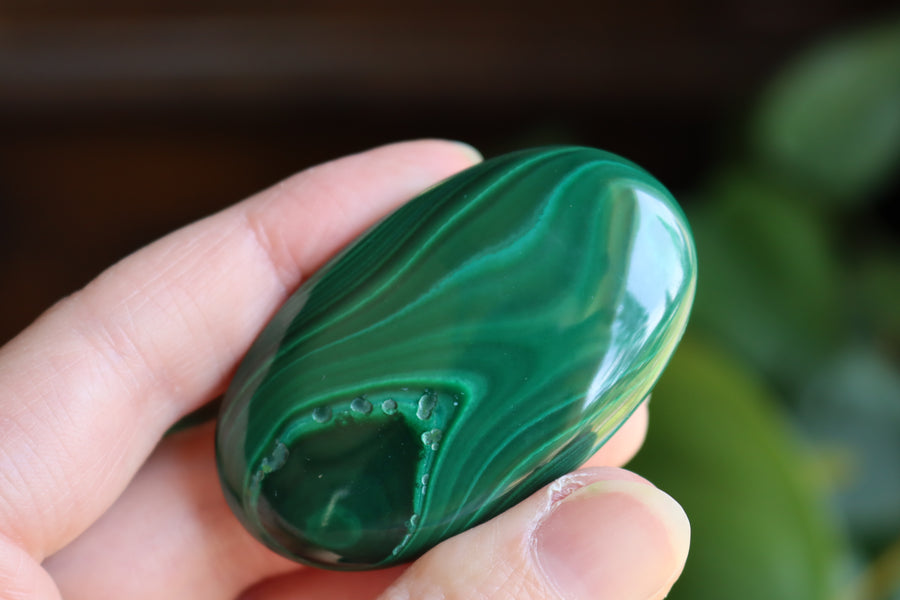 Malachite pocket stone 11 new