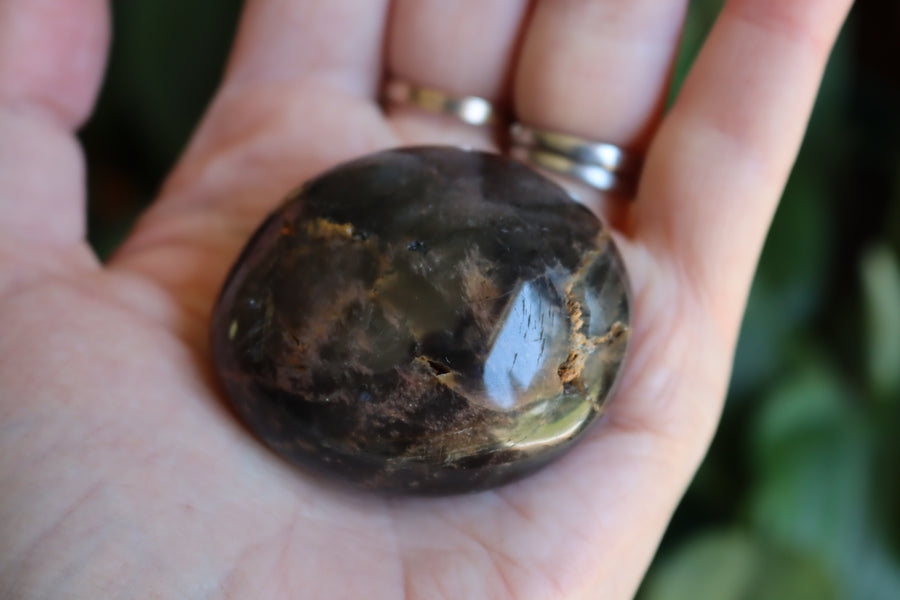 Black moonstone pocket stone 2 new