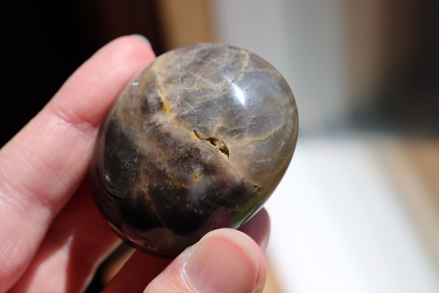 Black moonstone pocket stone 3 new