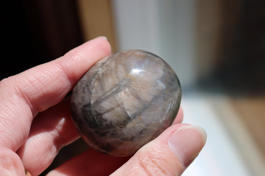 Black moonstone pocket stone 5 new