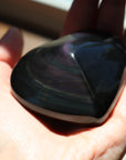 Rainbow obsidian heart 1 new