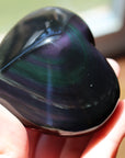 Rainbow obsidian heart 1 new