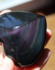 Rainbow obsidian heart 1 new