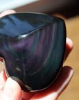 Rainbow obsidian heart 1 new