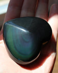 Rainbow obsidian heart 2 new