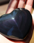 Rainbow obsidian heart 3 new