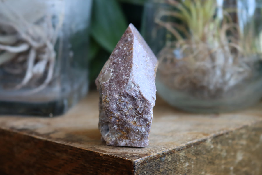 Semi polished lepidolite tower 2 new