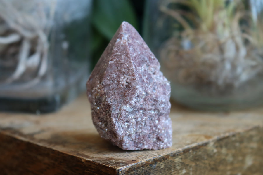 Semi polished lepidolite tower 3 new