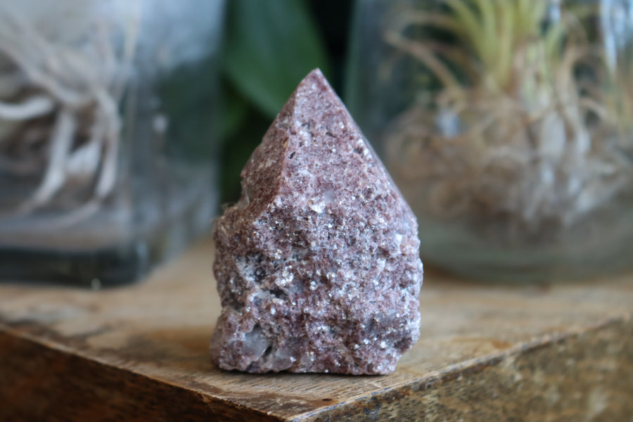 Semi polished lepidolite tower 3 new