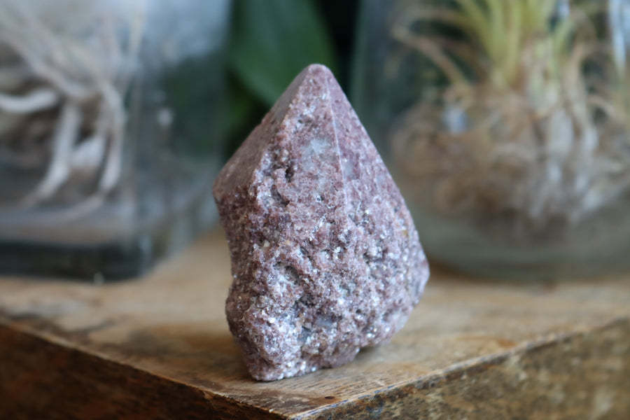 Semi polished lepidolite tower 3 new