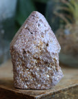 Semi polished lepidolite tower 4 new