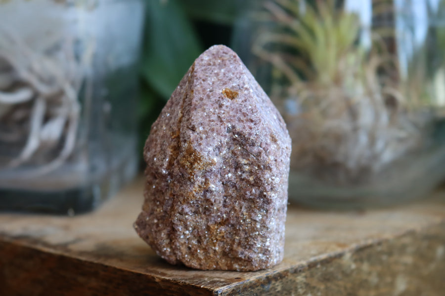 Semi polished lepidolite tower 4 new