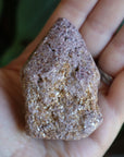 Semi polished lepidolite tower 4 new