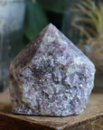 Semi polished lepidolite tower 5 new