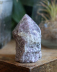 Semi polished lepidolite tower 5 new