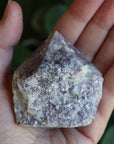 Semi polished lepidolite tower 5 new