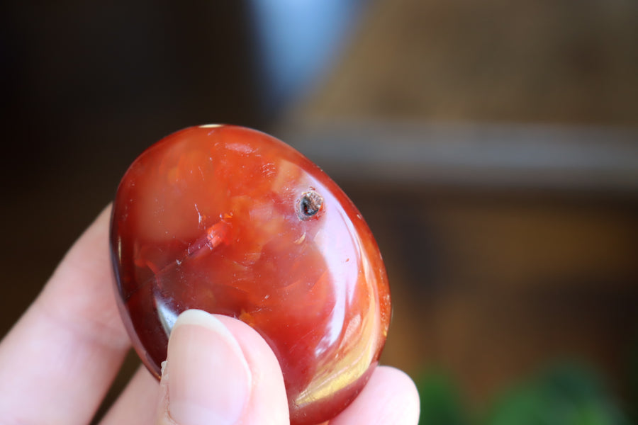 Carnelian pocket stone 10 new