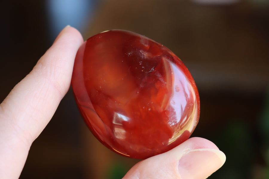 Carnelian pocket stone 10 new