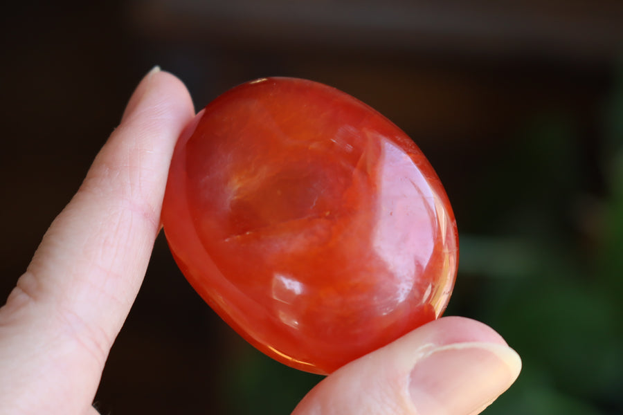 Carnelian pocket stone 12 new