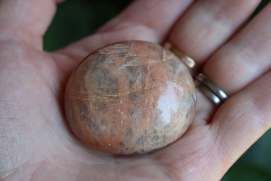 Peach moonstone pocket stone 1 new