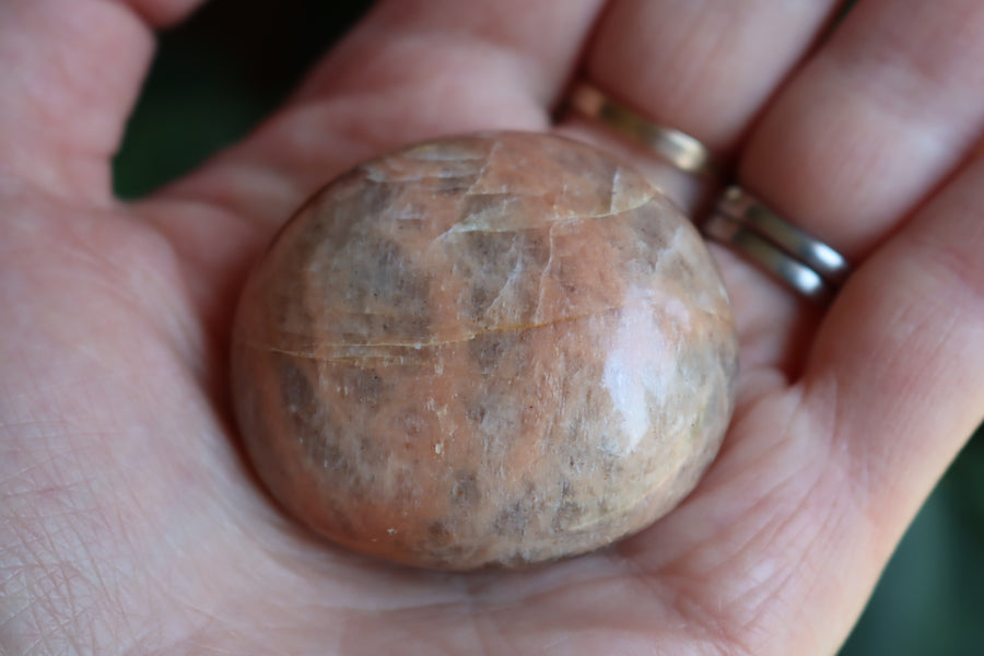 Peach moonstone pocket stone 1 new