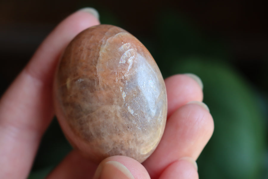 Peach moonstone pocket stone 1 new