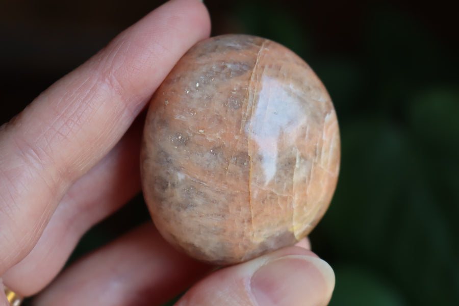 Peach moonstone pocket stone 1 new