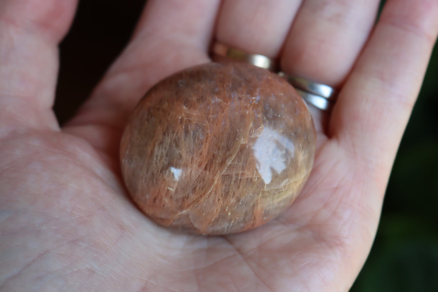 Peach moonstone pocket stone 4 new