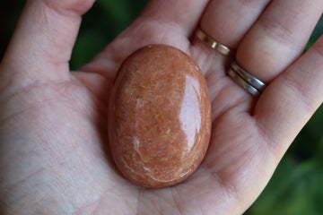 Peach moonstone pocket stone 6 new