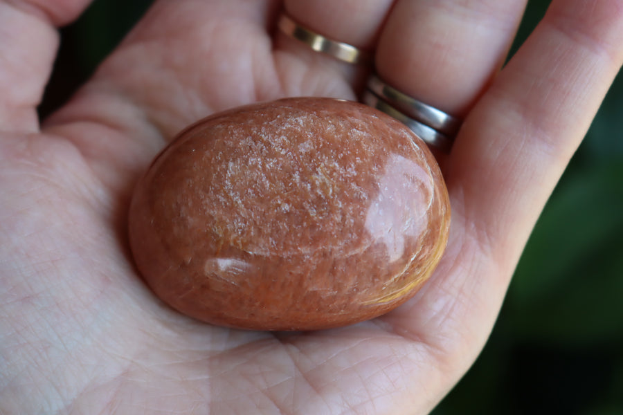 Peach moonstone pocket stone 6 new