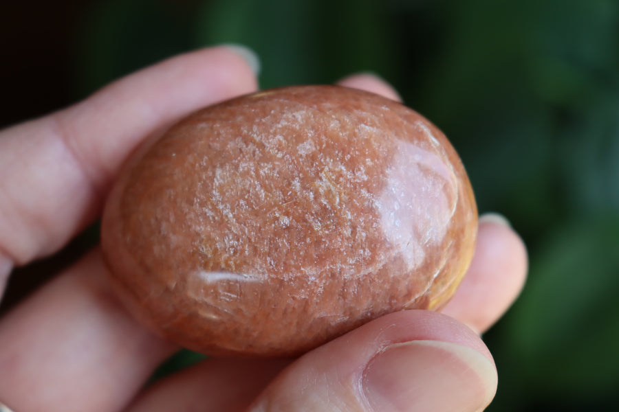 Peach moonstone pocket stone 6 new