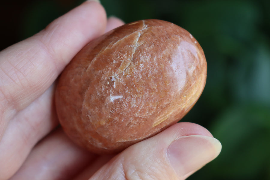 Peach moonstone pocket stone 6 new