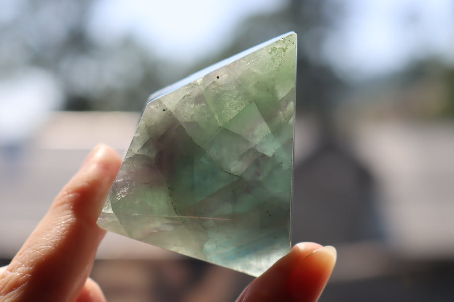 Rainbow fluorite free form 5 new