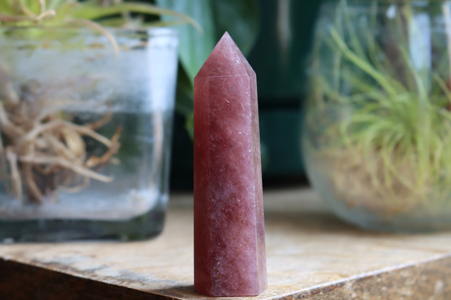 Strawberry quartz tower 12 new