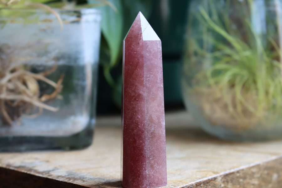 Strawberry quartz tower 12 new