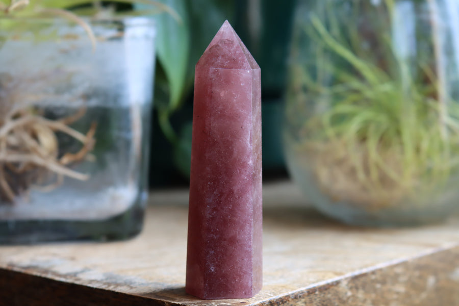 Strawberry quartz tower 12 new