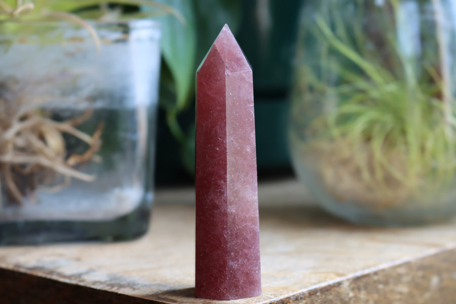 Strawberry quartz tower 12 new