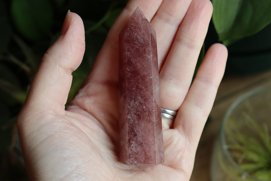 Strawberry quartz tower 12 new