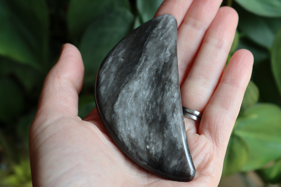 Silver sheen obsidian moon 13 new