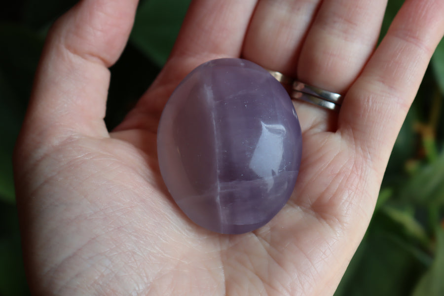 Lavender fluorite pocket stone 16 new