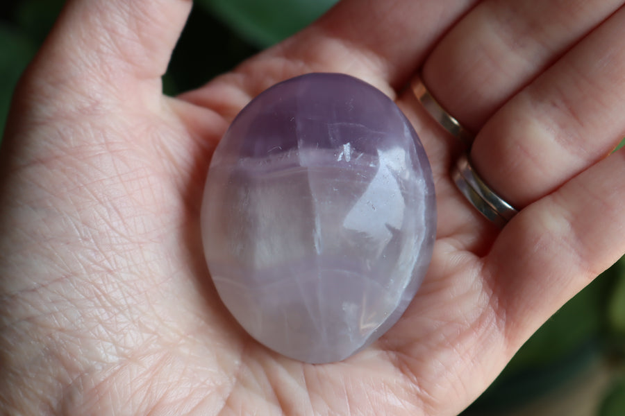 Lavender fluorite pocket stone 17 new