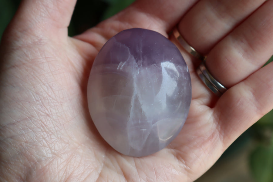 Lavender fluorite pocket stone 17 new