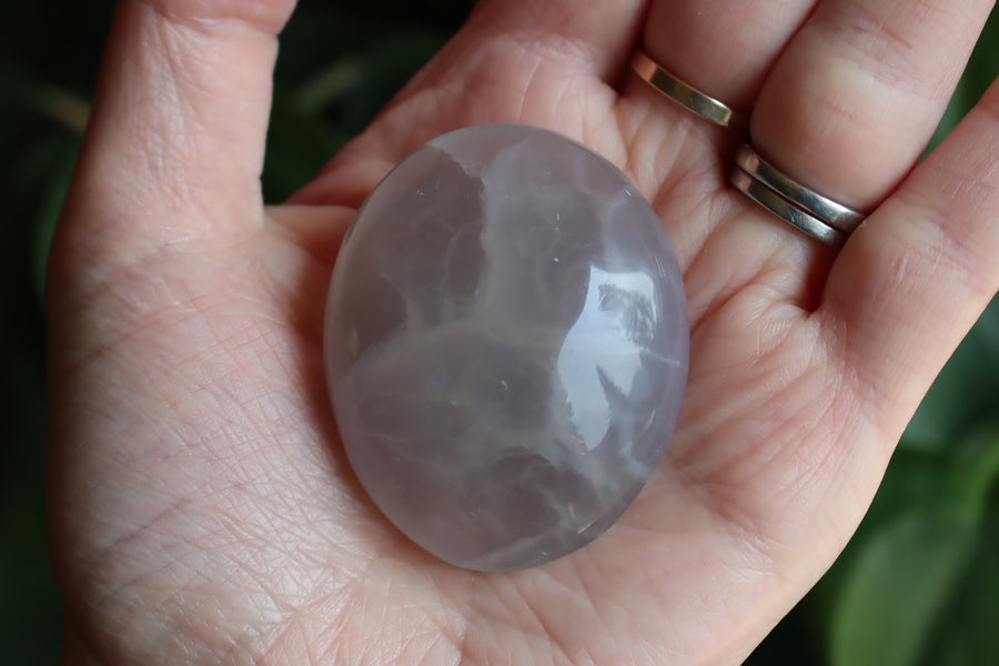 Lavender fluorite pocket stone 18 new